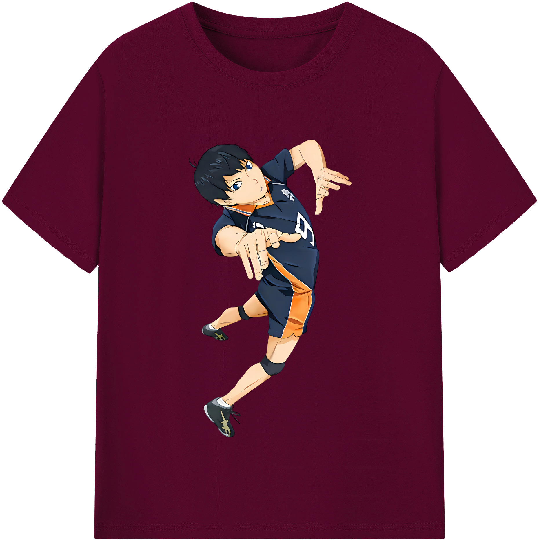 （画像用） ハイキュー!! Haikyu!! レディースカジュアルプリントTシャツ（綿100％）